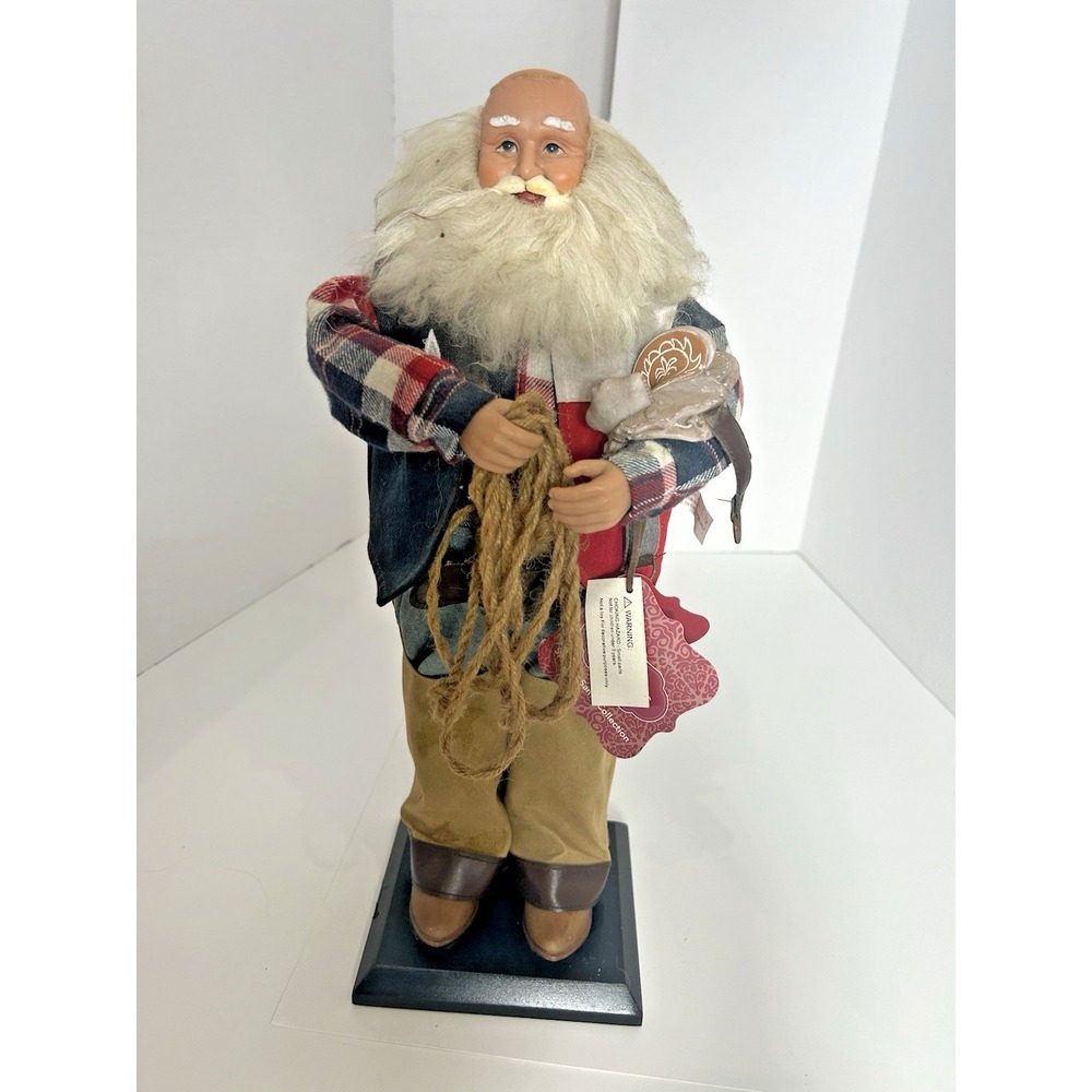 VTG Cowboy Santa St Nicholas Square Saddle Chaps‎ Vest Boots No Hat Stands 19"